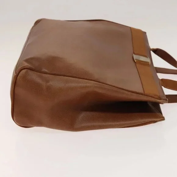 Salvatore Ferragamo Vala Shoulder Bag Leather 2Set Brown Auth am8995